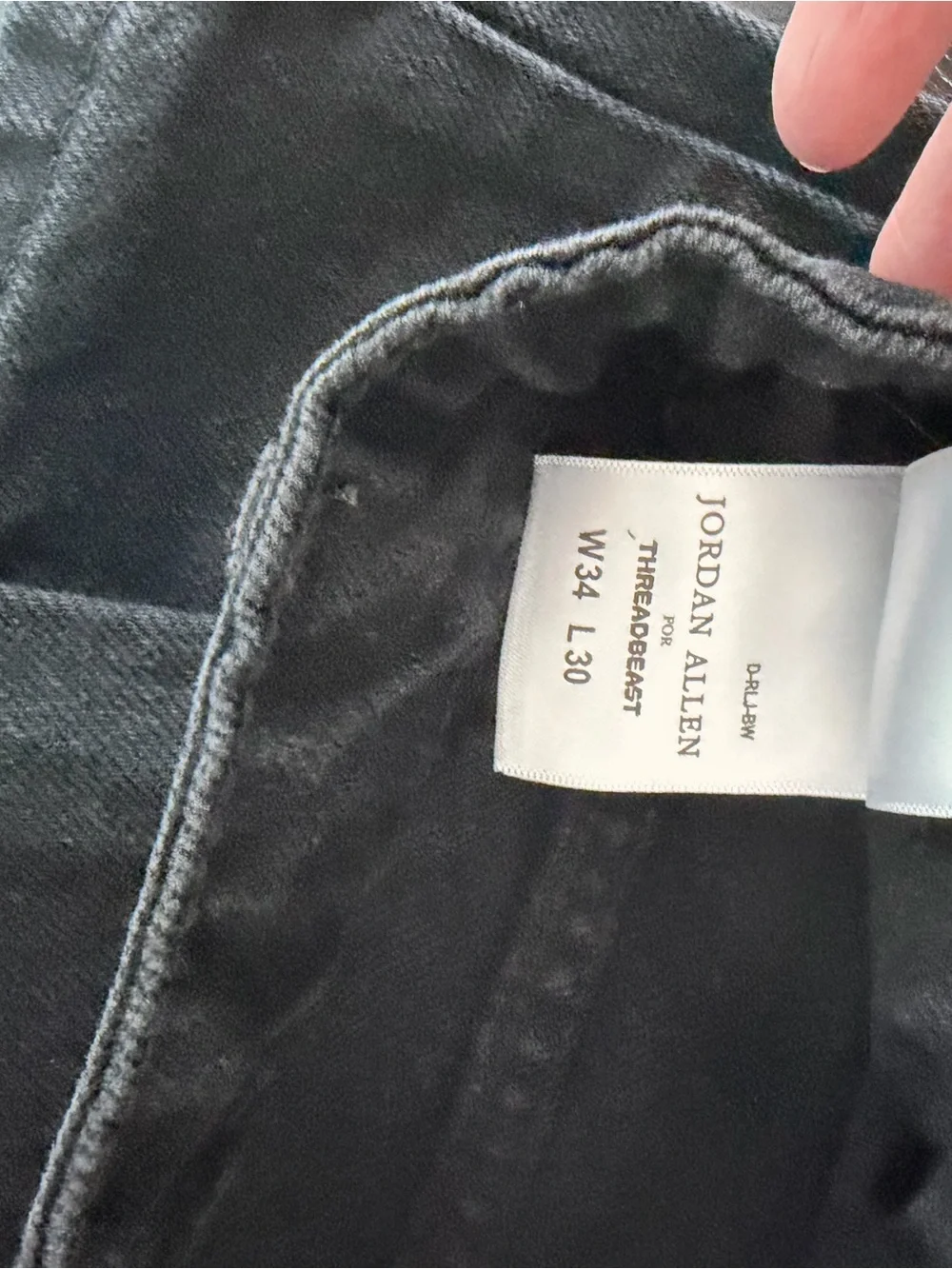 Jordan Allen Black Denim Shorts with Branded Tag